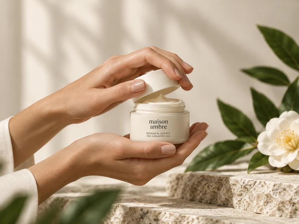 Il rituale di applicazione della crema Maison Ambre
